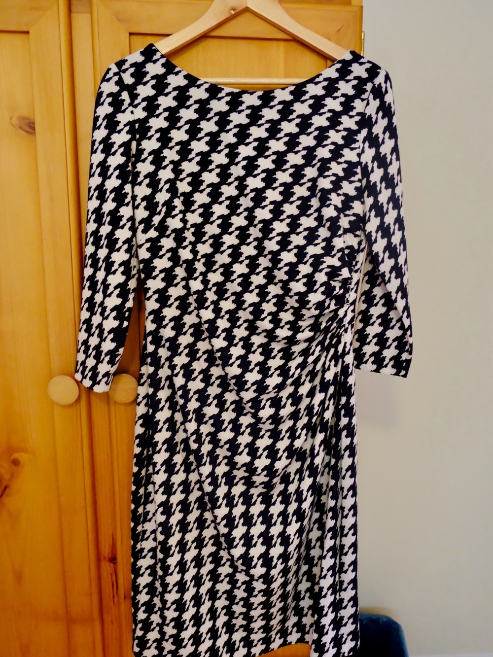 Lauren Ralph Lauren Black and White Houndstooth Women's Dress